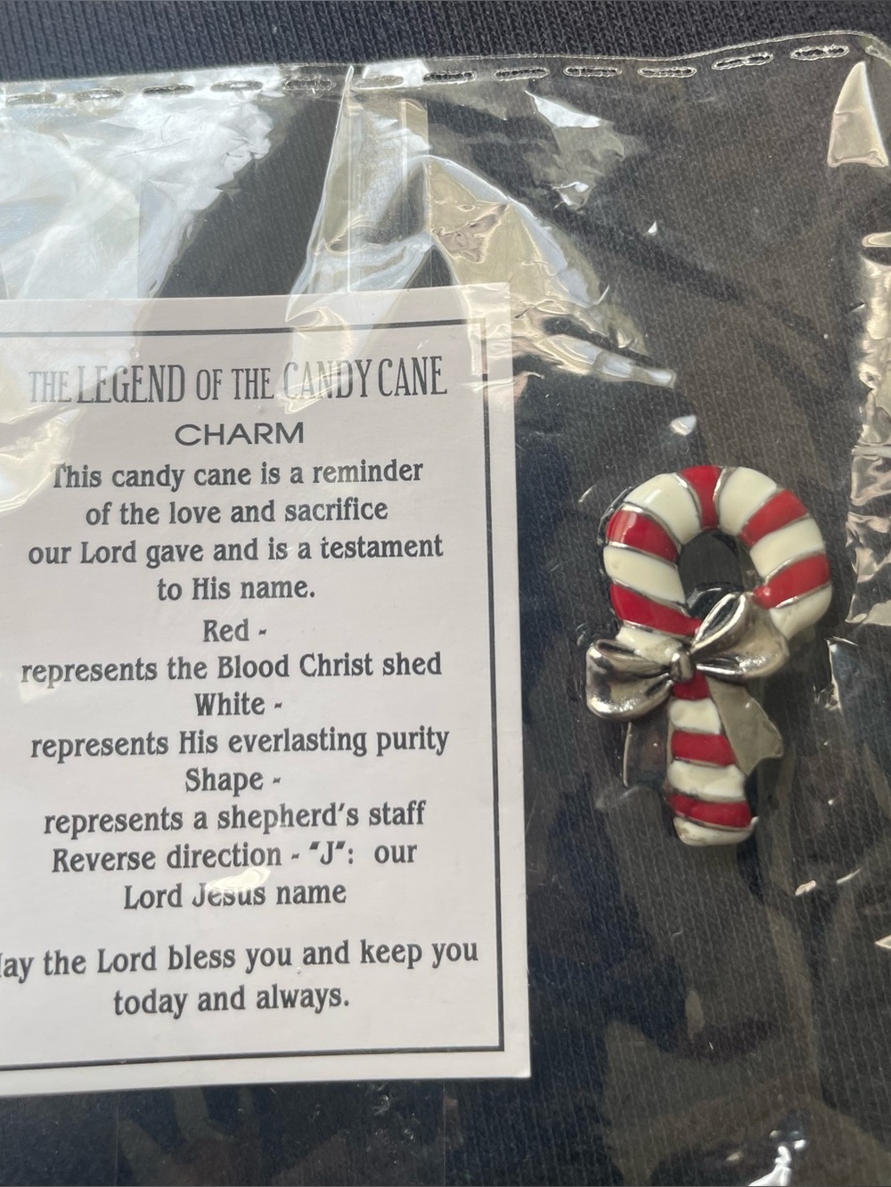 The Legend of the Candy Cane charm